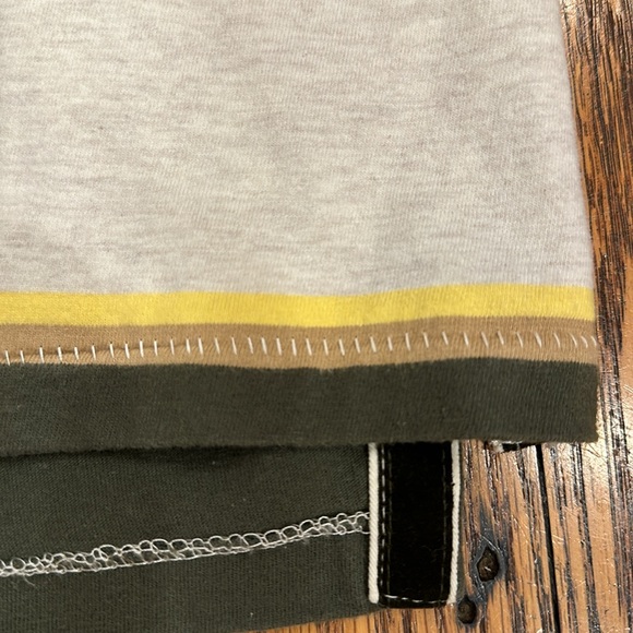 COMPANY 81 TWO BUTTON SHORT SLEEVE POLO WITH HORIZONTAL STRIPES SIZE LARGE - Picture 7 of 7